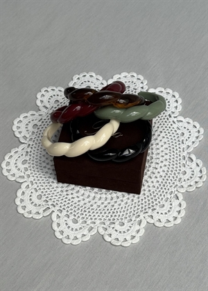 Vanessa resin bracelet Dark Sage Pico 